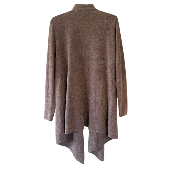 BAREFOOT DREAMS Bamboo Chic Lite Women's Size L/XL Brown Open Hi-Low Cardigan - Picture 3 of 8